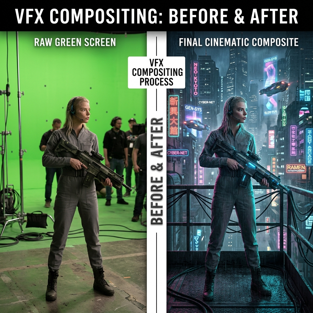 VFX Before After Breakdown